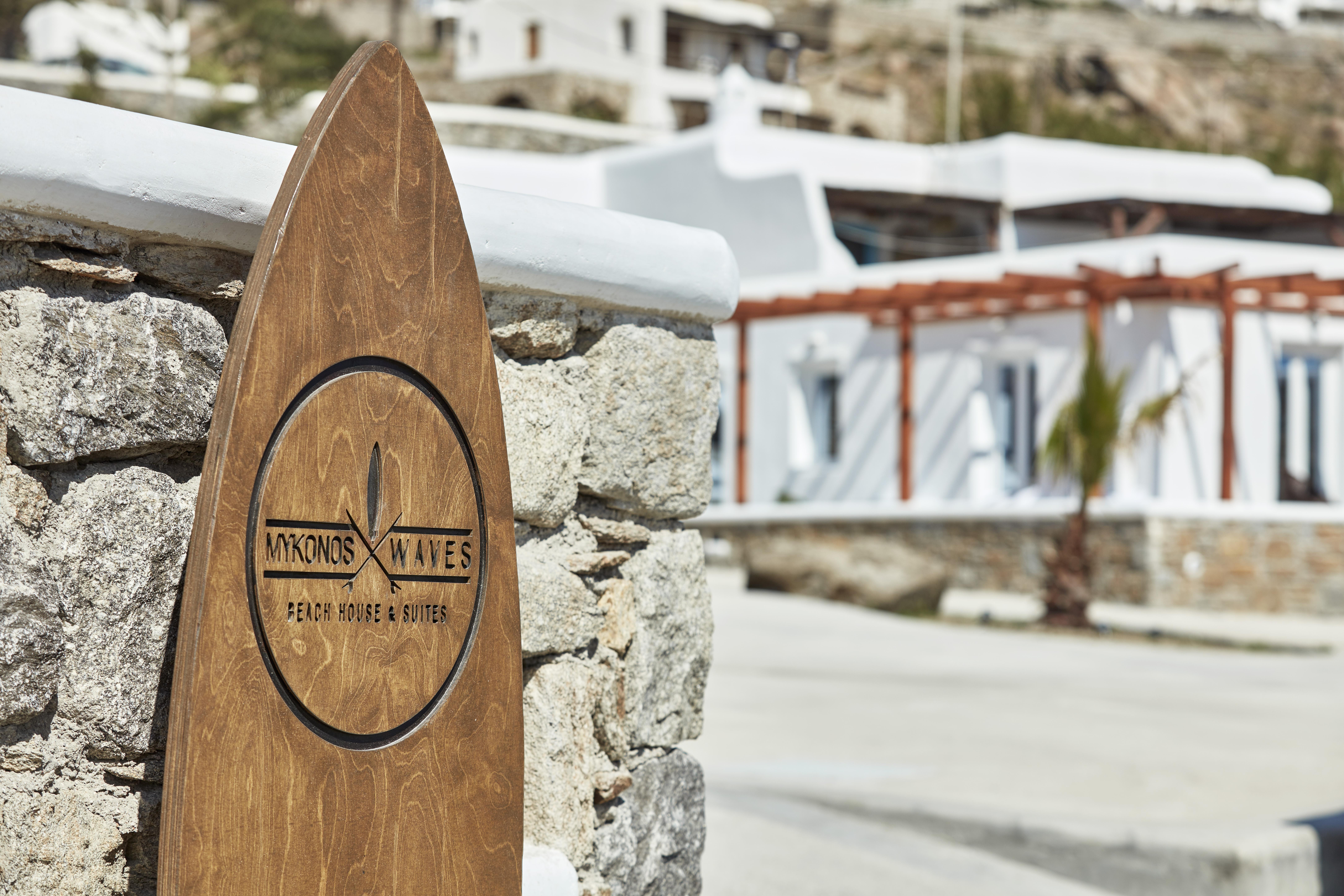 Mykonos Waves Beach House & Suites Ornos  Esterno foto