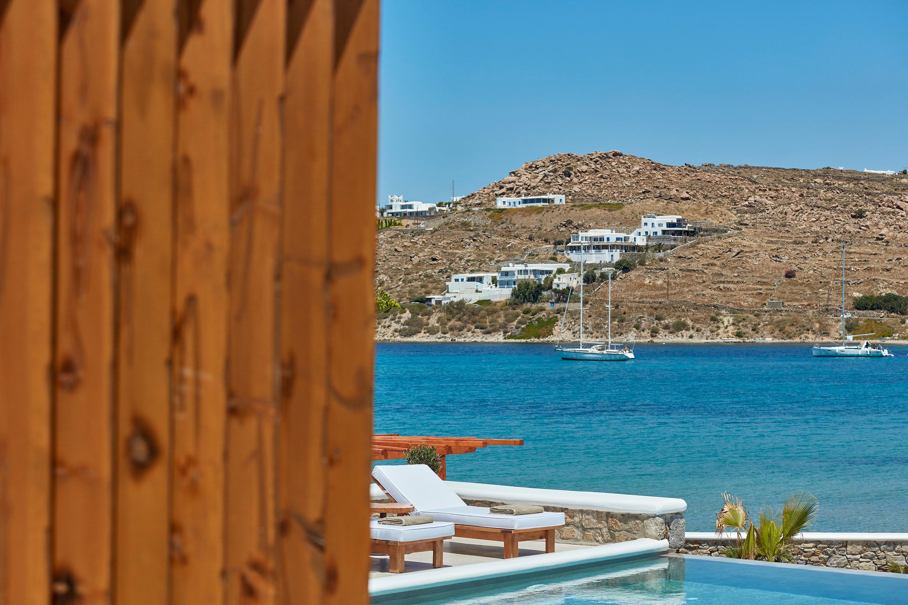 Mykonos Waves Beach House & Suites Ornos  Esterno foto