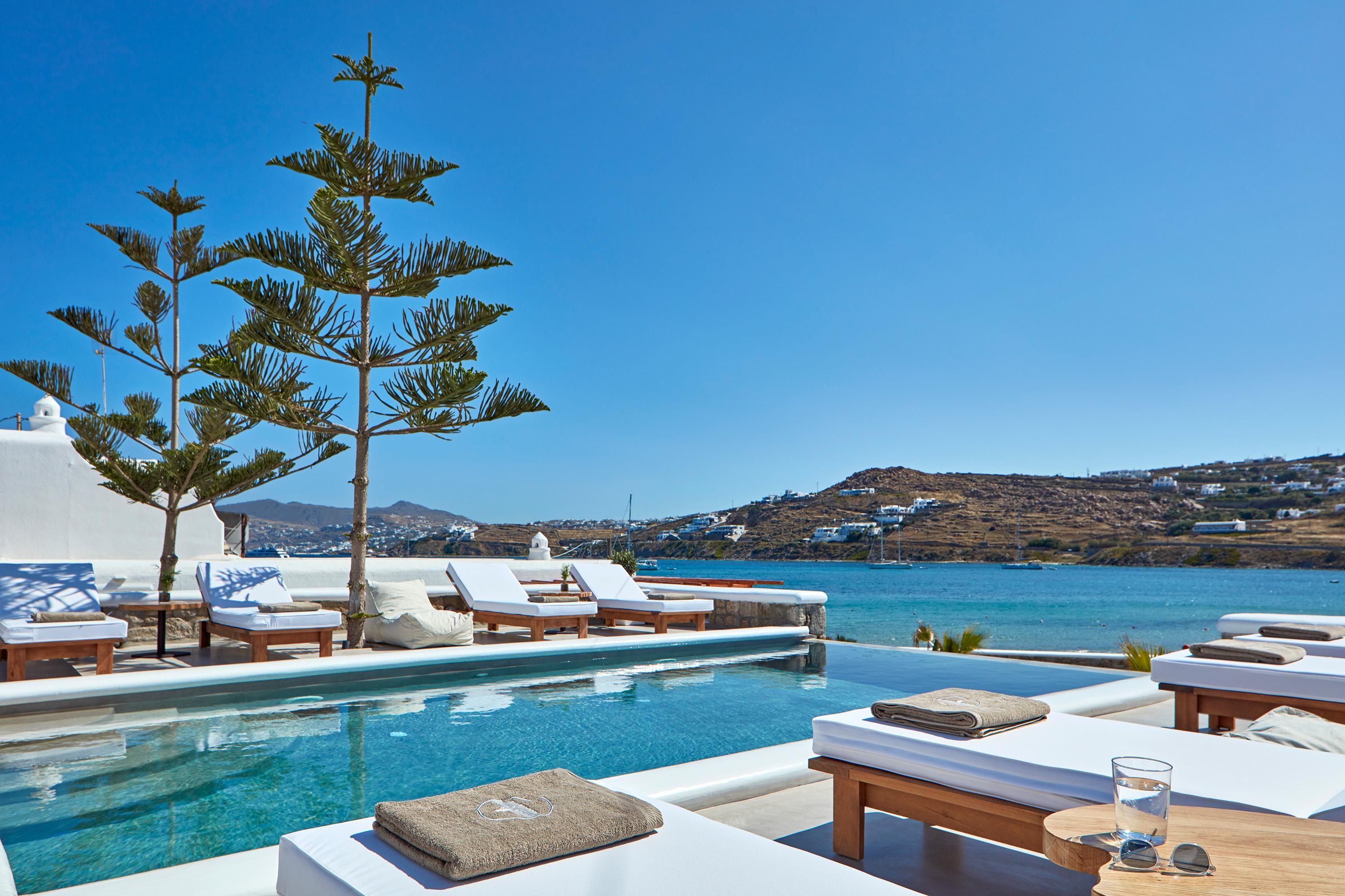 Mykonos Waves Beach House & Suites Ornos  Esterno foto