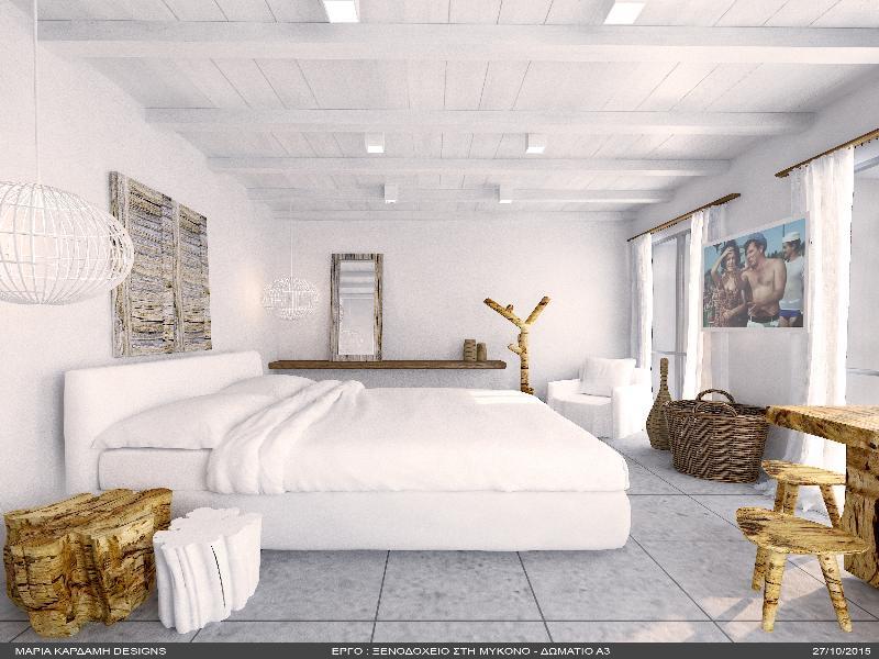 Mykonos Waves Beach House & Suites Ornos  Esterno foto
