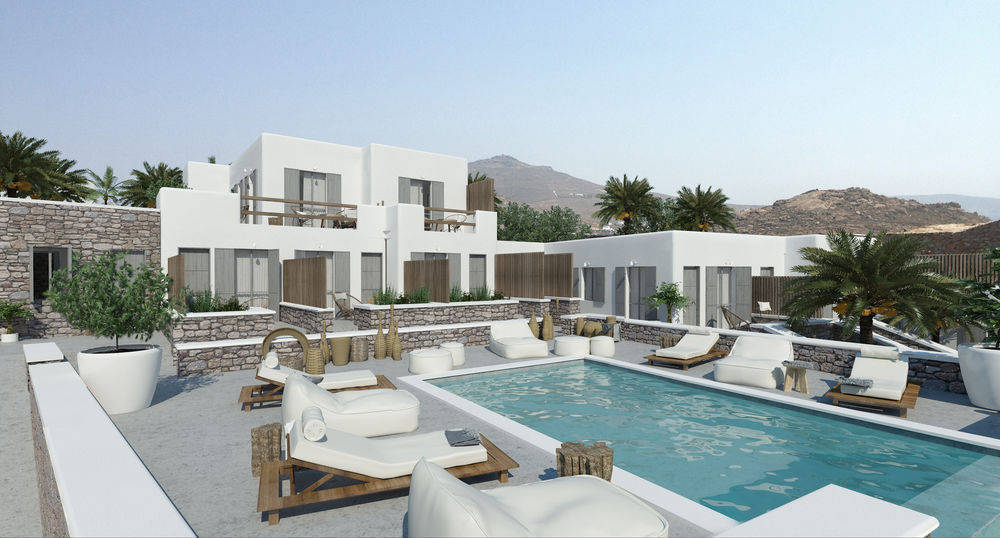 Mykonos Waves Beach House & Suites Ornos  Esterno foto